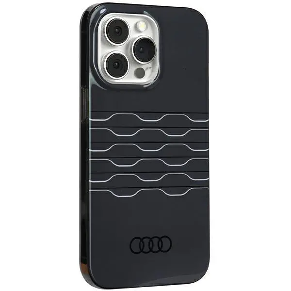 Etui AUDI IML MagSafe Case AU-IMLMIP13PM-A6/D3-BK do iPhone 13 Pro Max Czarny