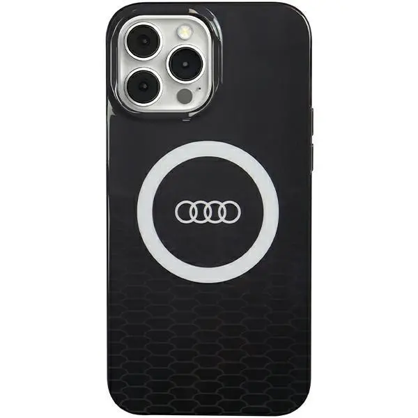 Etui AUDI IML Big Logo MagSafe Case AU-IMLMIP13PM-Q5/D2-BK do iPhone 13 Pro Max Czarny