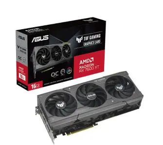 Karta graficzna ASUS TUF Gaming Radeon 7600 XT OC Edition 16GB GDDR6 128bit FSR