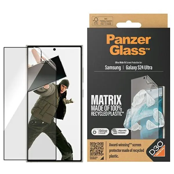 Folia ochronna PanzerGlass Ultra-Wide Fit do Samsung Galaxy S24 Ultra S928 D3O Screen Protection