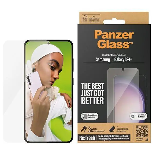 Szkło hartowane PanzerGlass Ultra-Wide Fit Samsung Galaxy S24+ S926 Screen Protection
