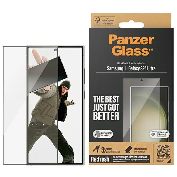 Szkło hartowane PanzerGlass Ultra-Wide Fit Samsung Galaxy S24 Ultra S928 Screen Protection