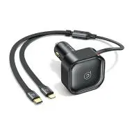 USAMS 1xUSB-C+1x Lightning C41 PD 30W Fast Charge Czarny