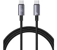 USAMS USB-C na USB-C 60W 1,2m Stalowy
