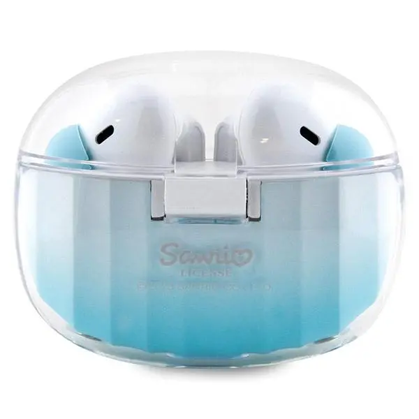 Słuchawki bezprzewodowe Hello Kitty True Wireless Kitty Head Logo Dokanałowe Bluetooth 5.3 Niebieski