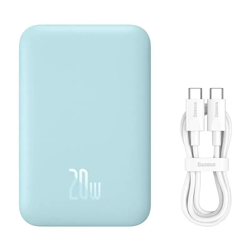 Powerbank Baseus P10059002313-00 Magnetic Mini Air 6000mAh 20W Niebieski