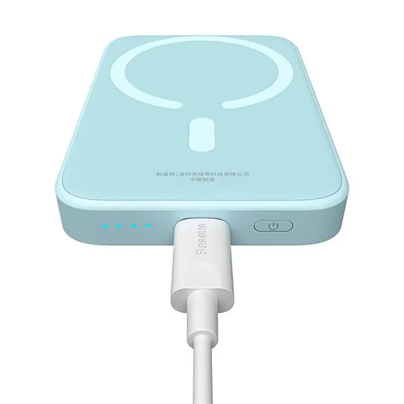 Powerbank Baseus P10059002313-00 Magnetic Mini Air 6000mAh 20W Niebieski