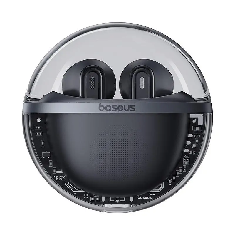 Słuchawki bezprzewodowe Baseus Bowie E5x Douszne Bluetooth 5.3 Czarny