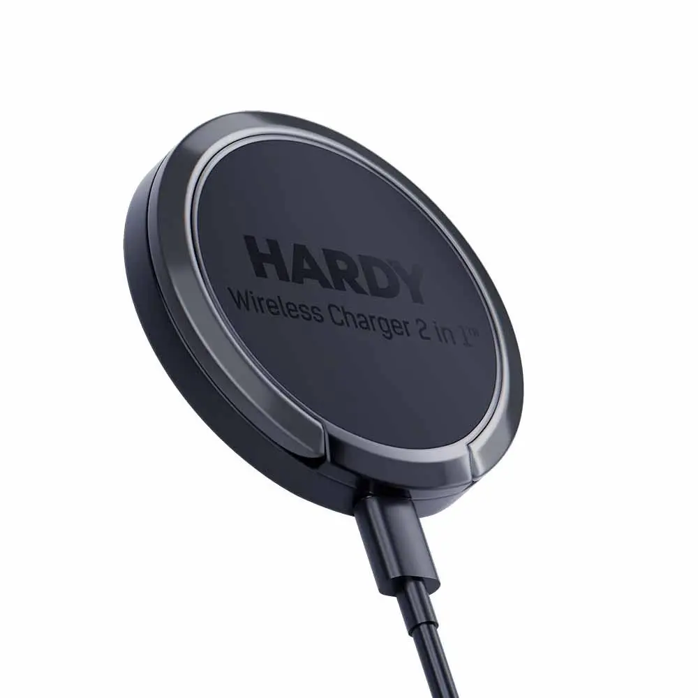 Ładowarka indukcyjna 3mk Hardy Wireless Charger 2in1 15W Czarny