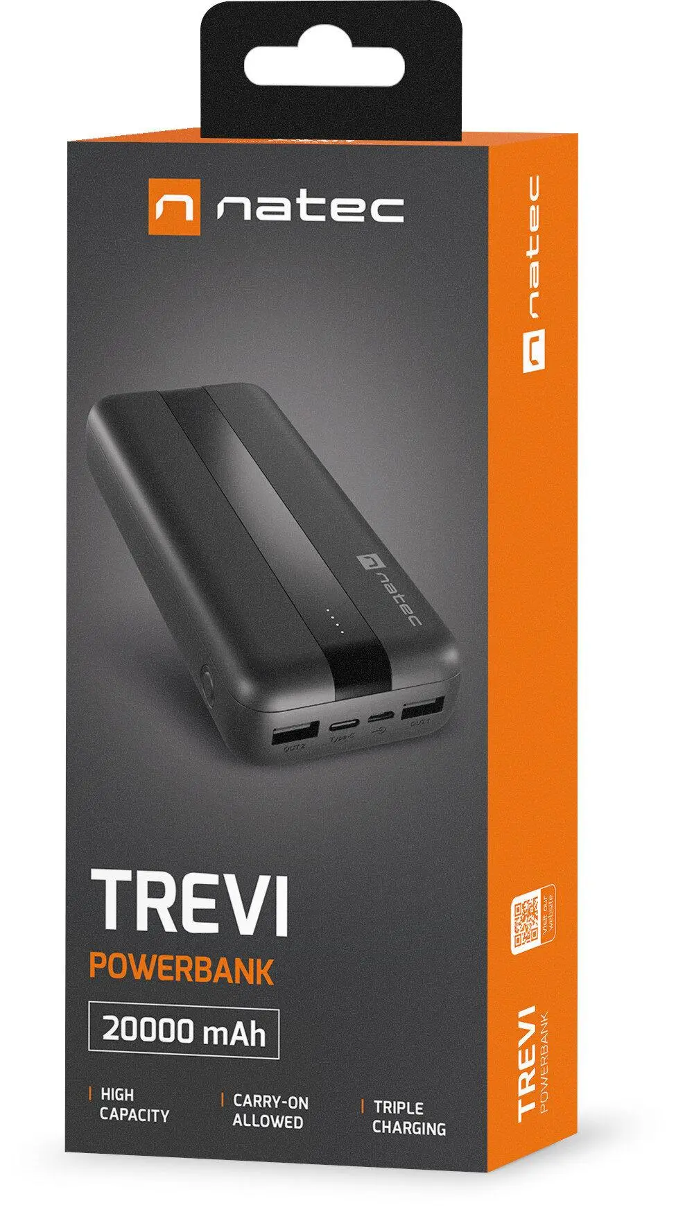 Powerbank Natec Trevi NPB-1922 20000mAh 10W Czarny
