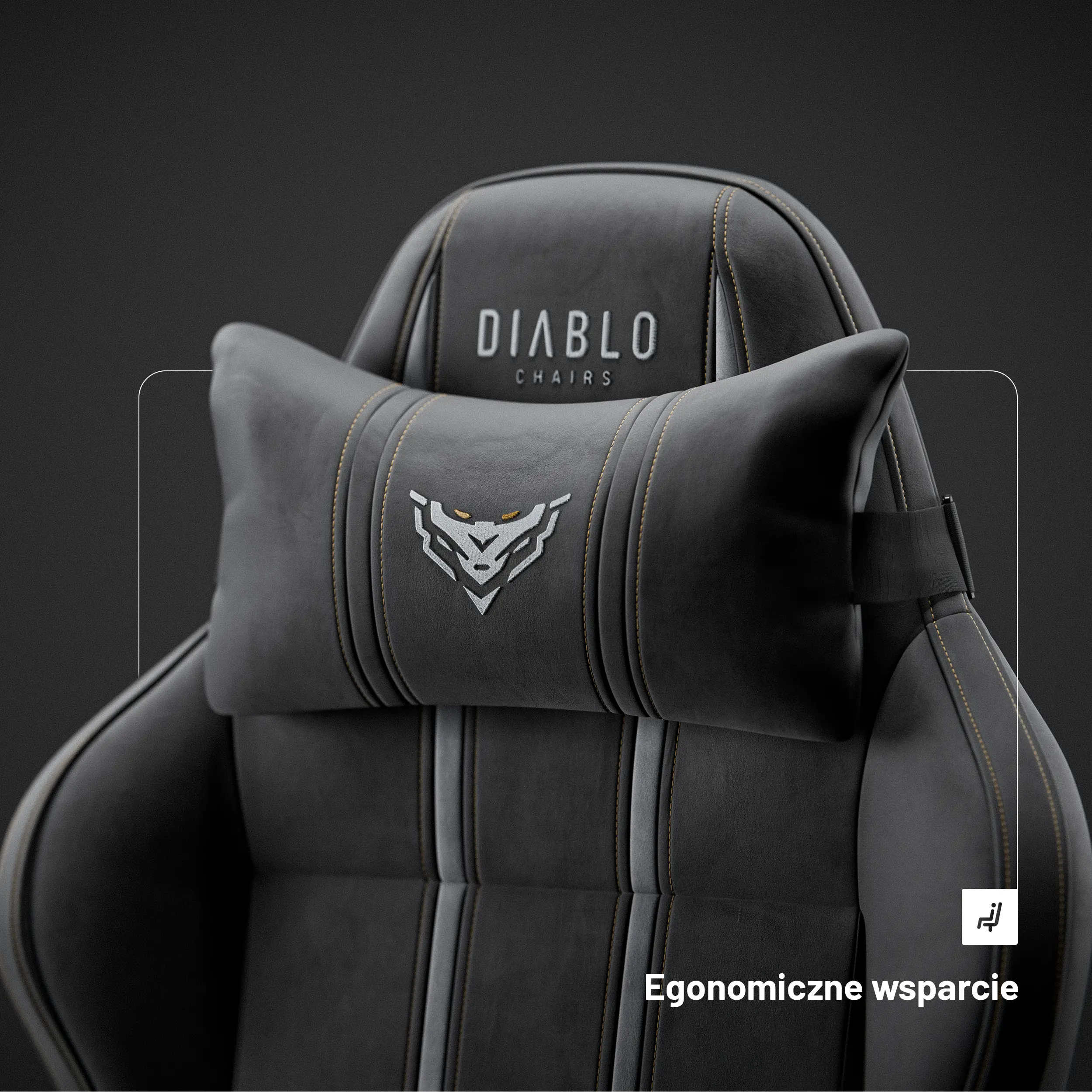 Fotel Diablo Chairs X-One 2.0 Normal Size Black Moss Gamingowy do 150kg Tkanina Czarny