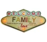 Forever Retro LED Welcome Family RTV100463
