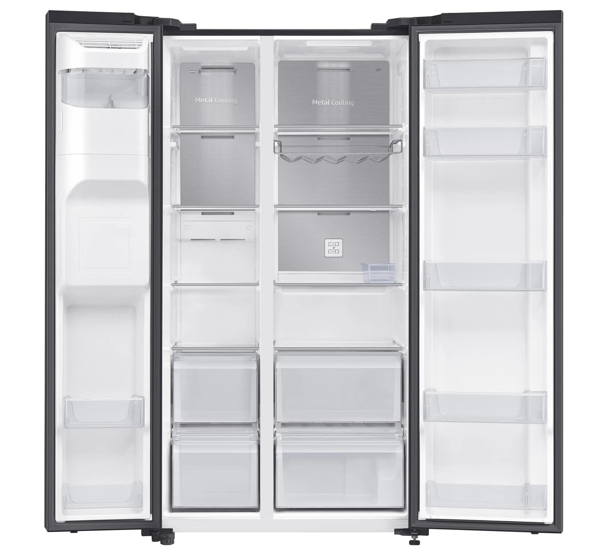 Lodówka Samsung SBS RS65DG54M3B1 Pełny No Frost 178cm Dystrybutor wody Automatyczna Kostkarka Zdalne sterowanie Grafitowa stal