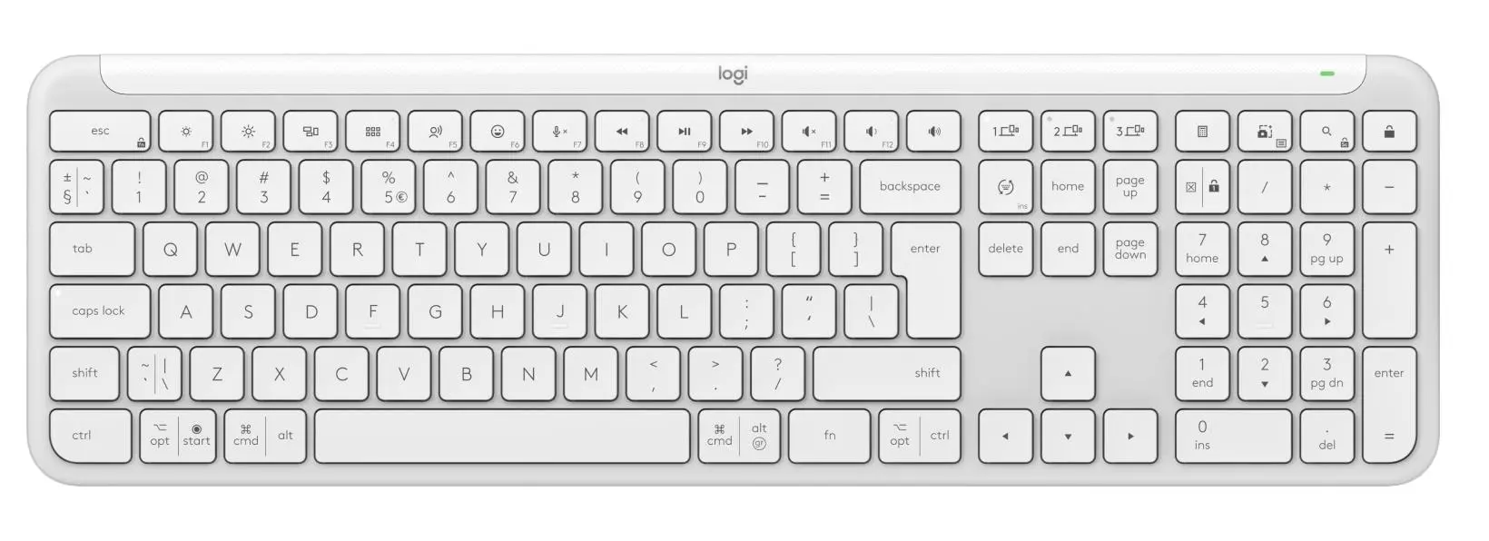 Klawiatura membranowa Logitech Signature Slim K950 Biały