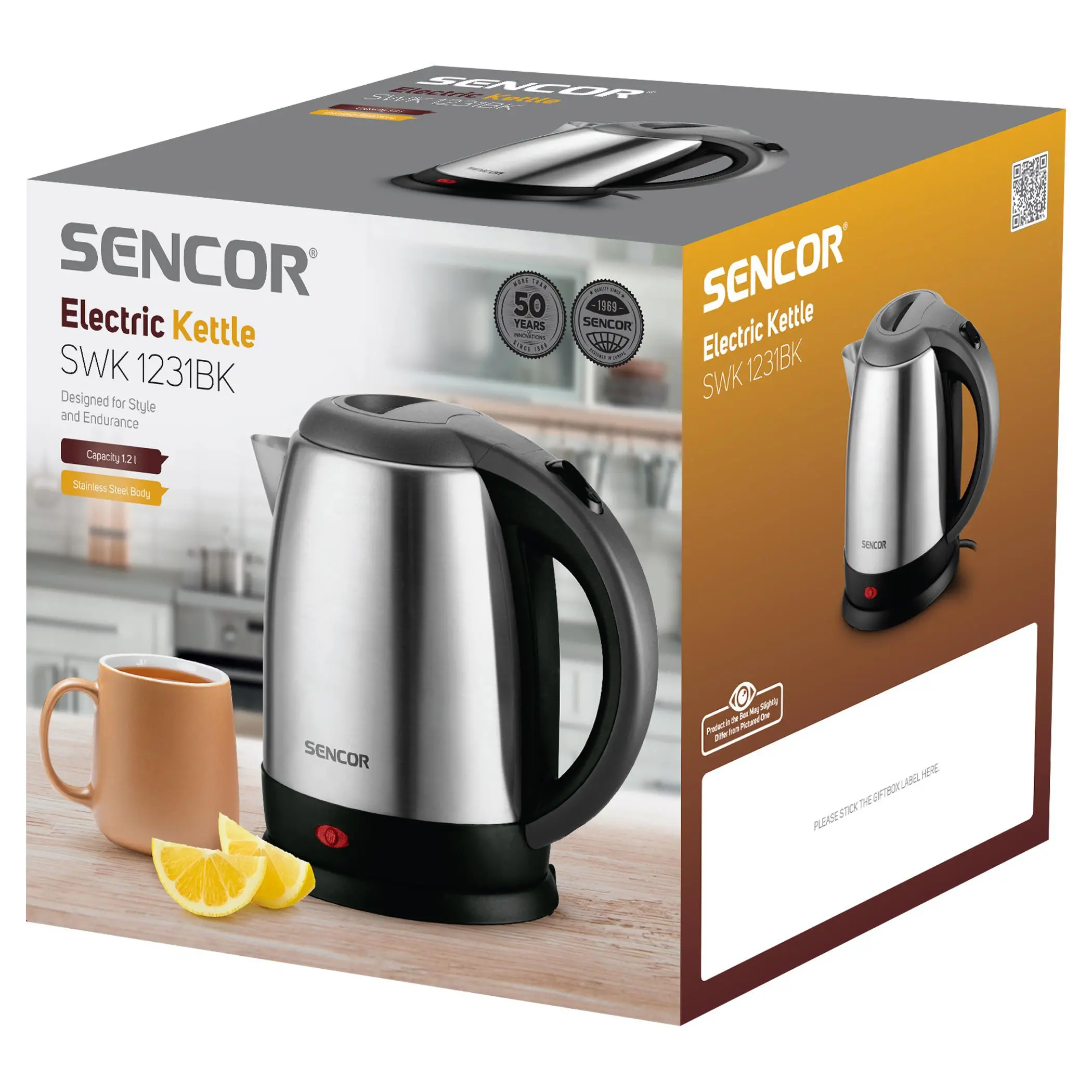 Czajnik Sencor SWK 1231BK 1,2l 2000W