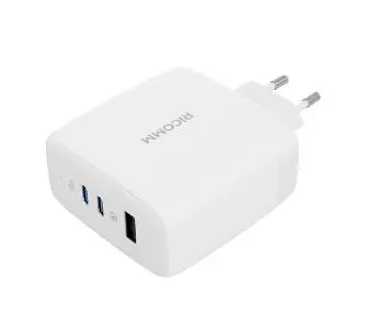 Ładowarka sieciowa Ricomm 120W GaN RC1201 EU 1xUSB-A 2xUSB-C + kabel USB-C 2.1m