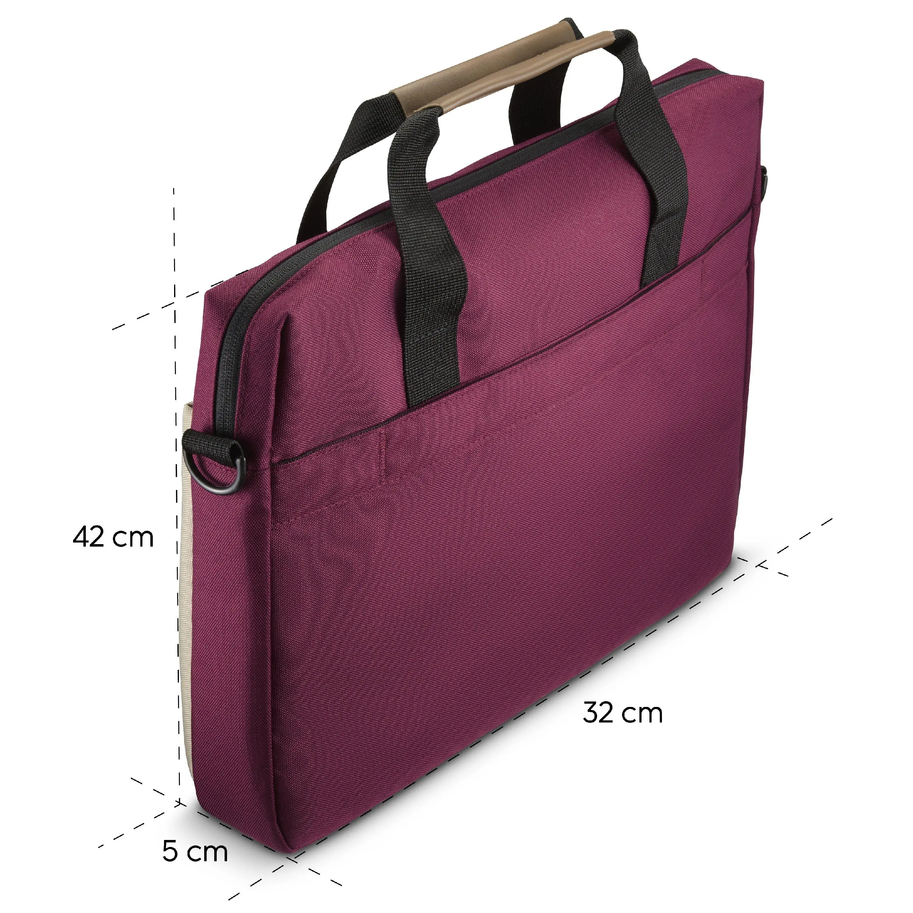 Torba na laptopa Hama Silvan 15,6-16,2" Bordowy