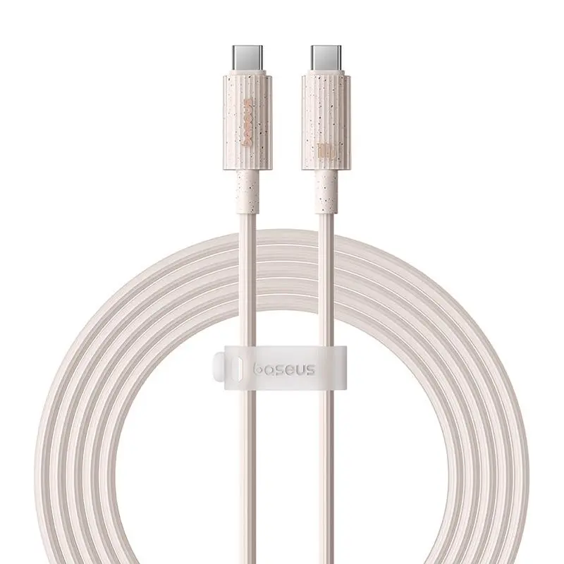 Kabel Baseus USB-C do USB-C Habitat Series 100W 2m Różowy