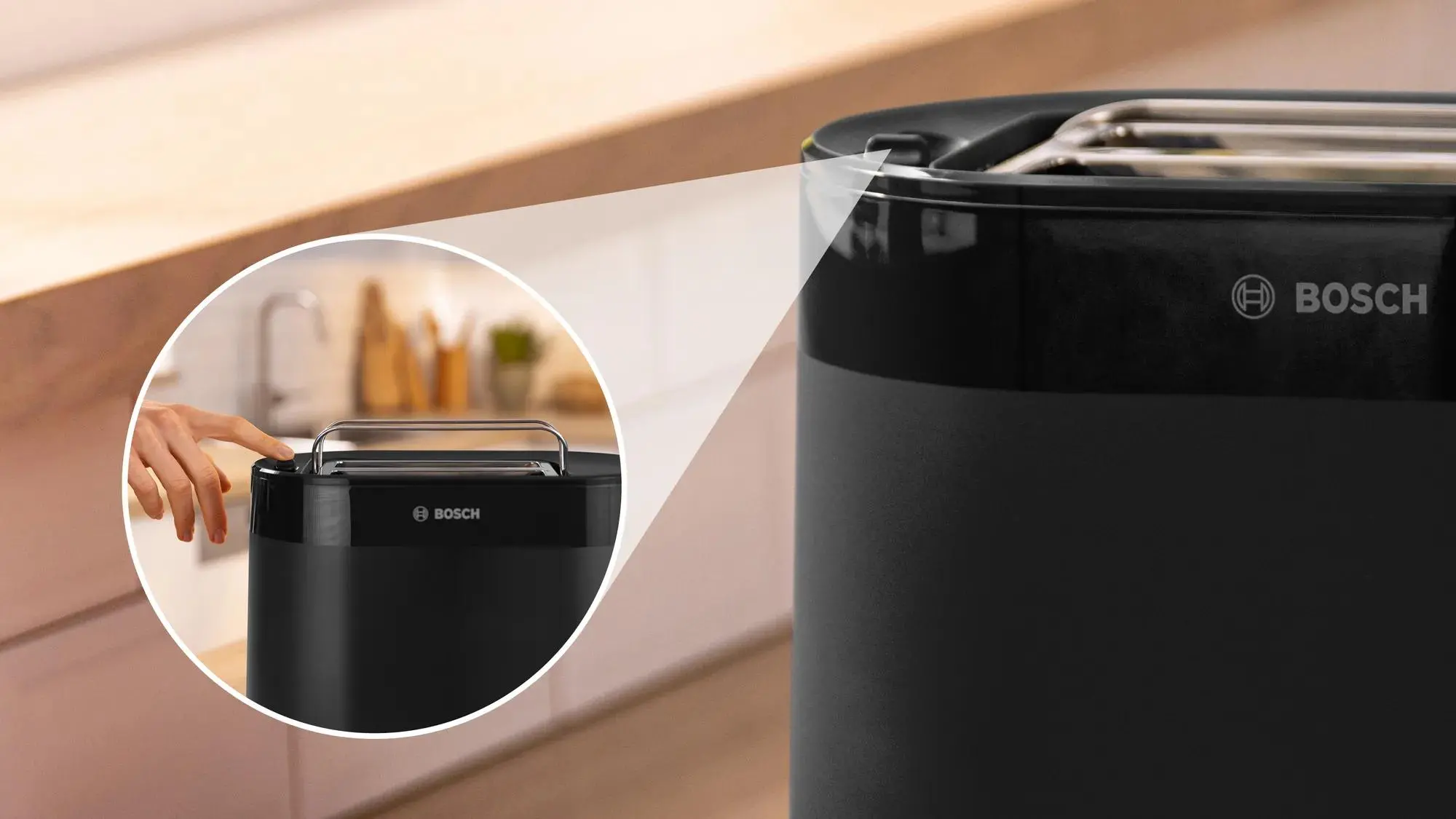 Toster Bosch MyMoment TAT2M123 Ruszt do bułek Rozmrażanie 950W