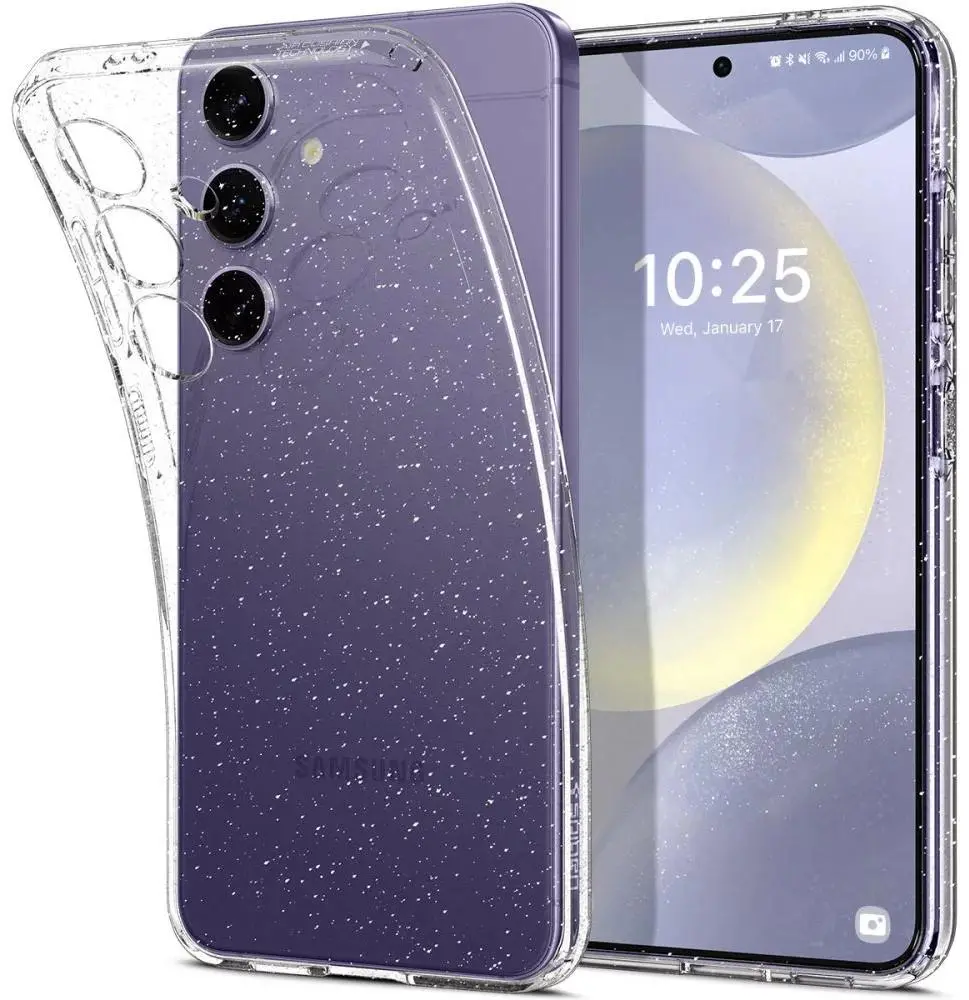 Etui Spigen Liquid Crystal Glitter do Galaxy S24+ Przezroczysty