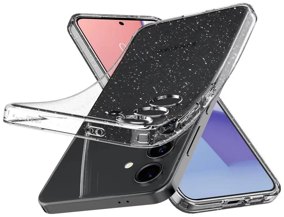 Etui Spigen Liquid Crystal Glitter do Galaxy S24+ Przezroczysty