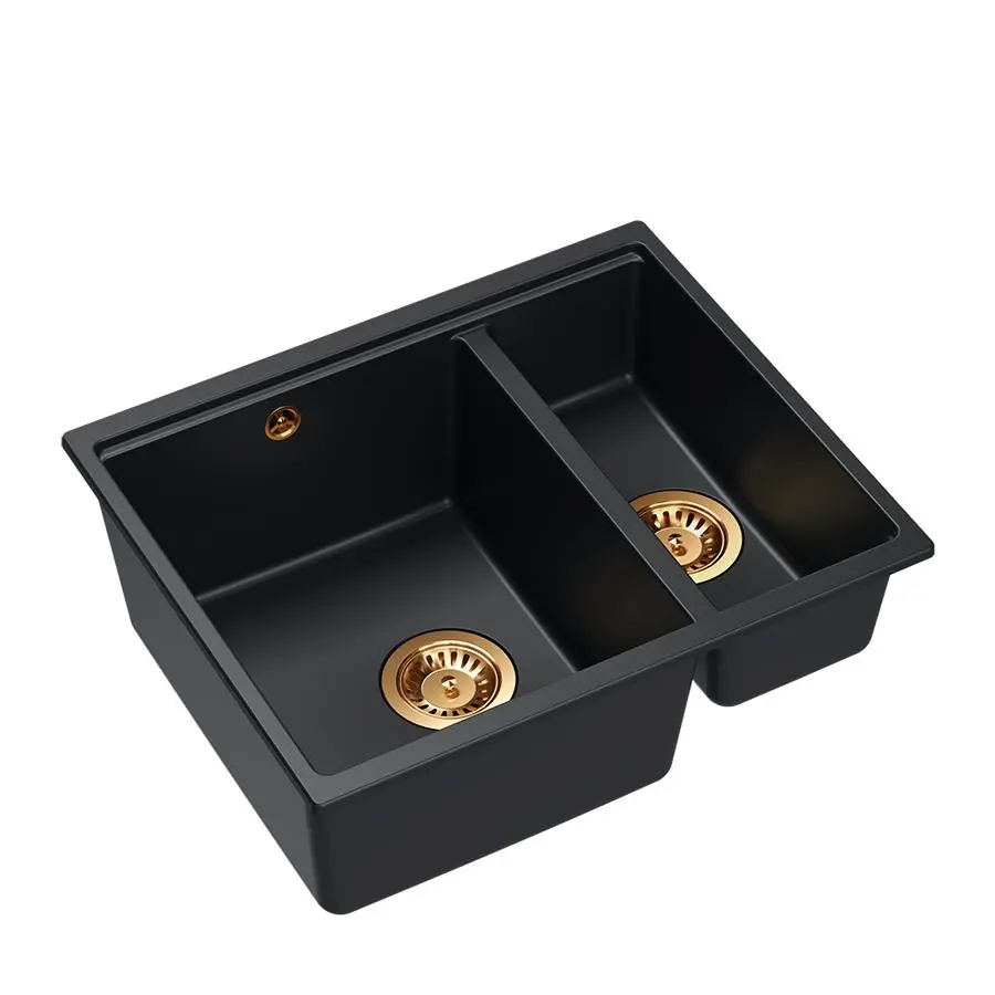 Zlewozmywak Quadron LOGAN 150 HCQL5646U7-C1_I Granitowy Pure carbon/Miedziany