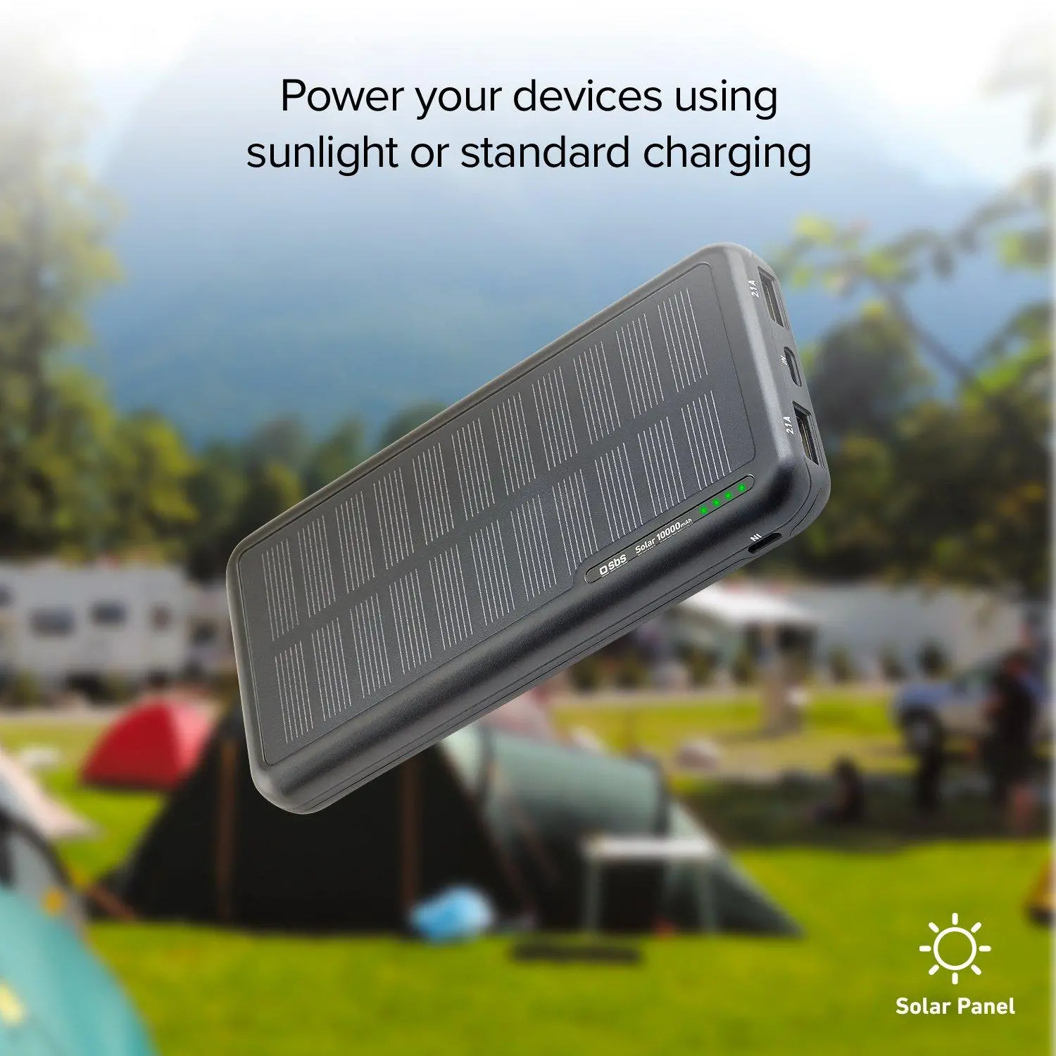 Powerbank solarny SBS TTBB10000SK 10000mAH 10W Czarny