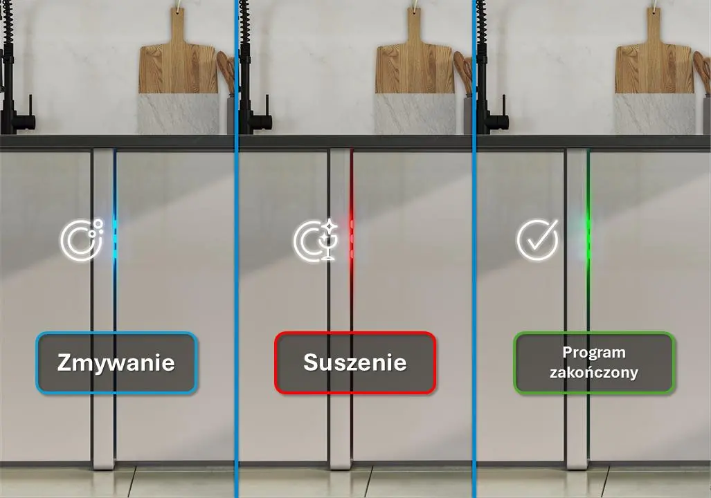 Zmywarka Beko bPro700 BDIN385B0CW 59,8cm Automatyczne otwieranie drzwi Szuflada na sztućce Zdalne sterowanie