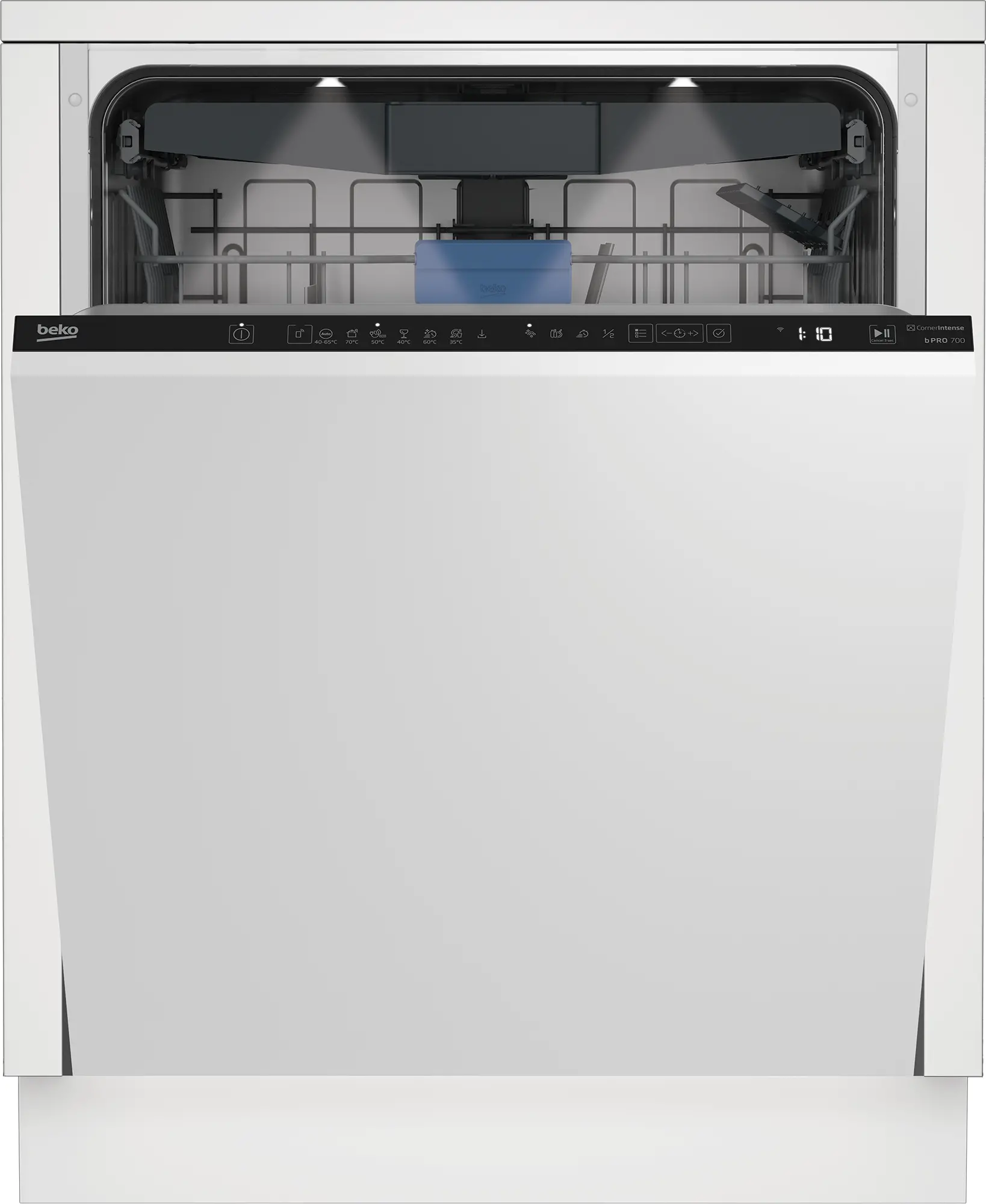Zmywarka Beko bPro700 BDIN385B0CW 59,8cm Automatyczne otwieranie drzwi Szuflada na sztućce Zdalne sterowanie