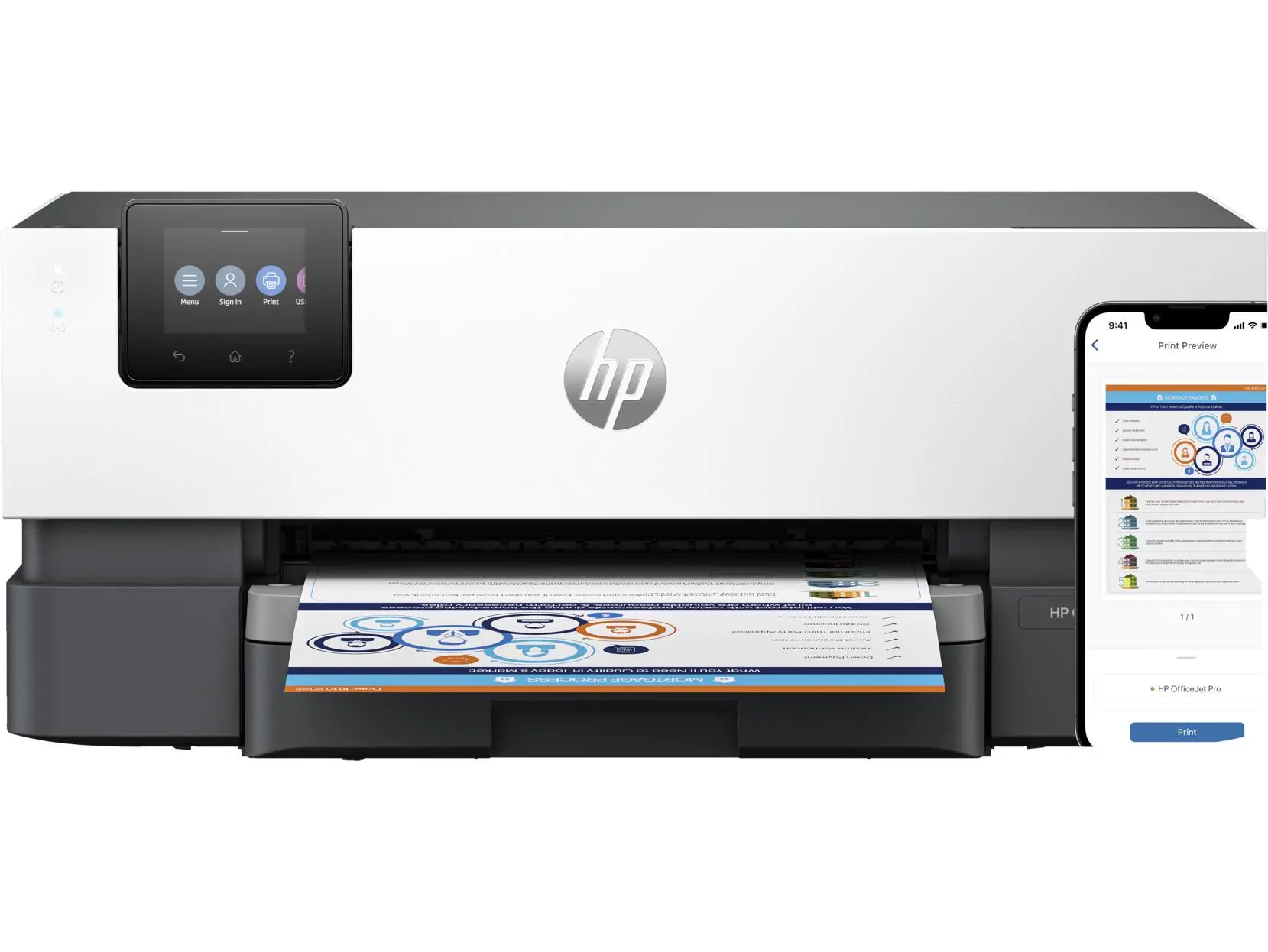 Drukarka HP OfficeJet Pro 9110b WiFi Biało-szary