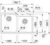 Zlewozmywak Franke Urban UBG 620-78 Fragranit Łupkowy szary
