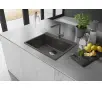 Bateria Franke Active Plus L Pull-Out Łupkowy szary Chrom