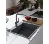 Bateria Franke Active Plus L Pull-Out Łupkowy szary Chrom