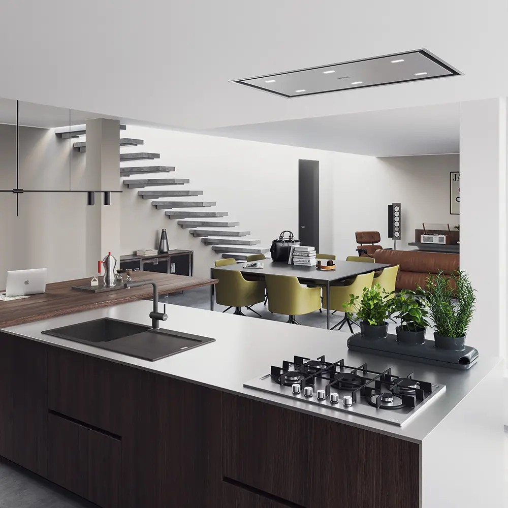 Bateria Franke Active Plus L Pull-Out Łupkowy szary Chrom
