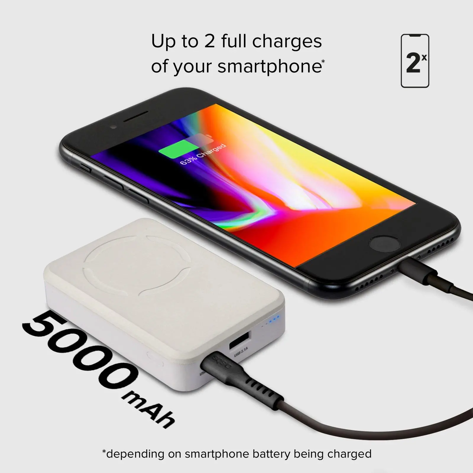 Powerbank SBS 5000mAh 10W MagSafe Biały