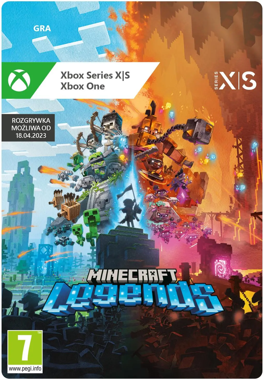 Minecraft Legends 15 Rocznica [kod aktywacyjny] Gra na Xbox Series X/S, Xbox One