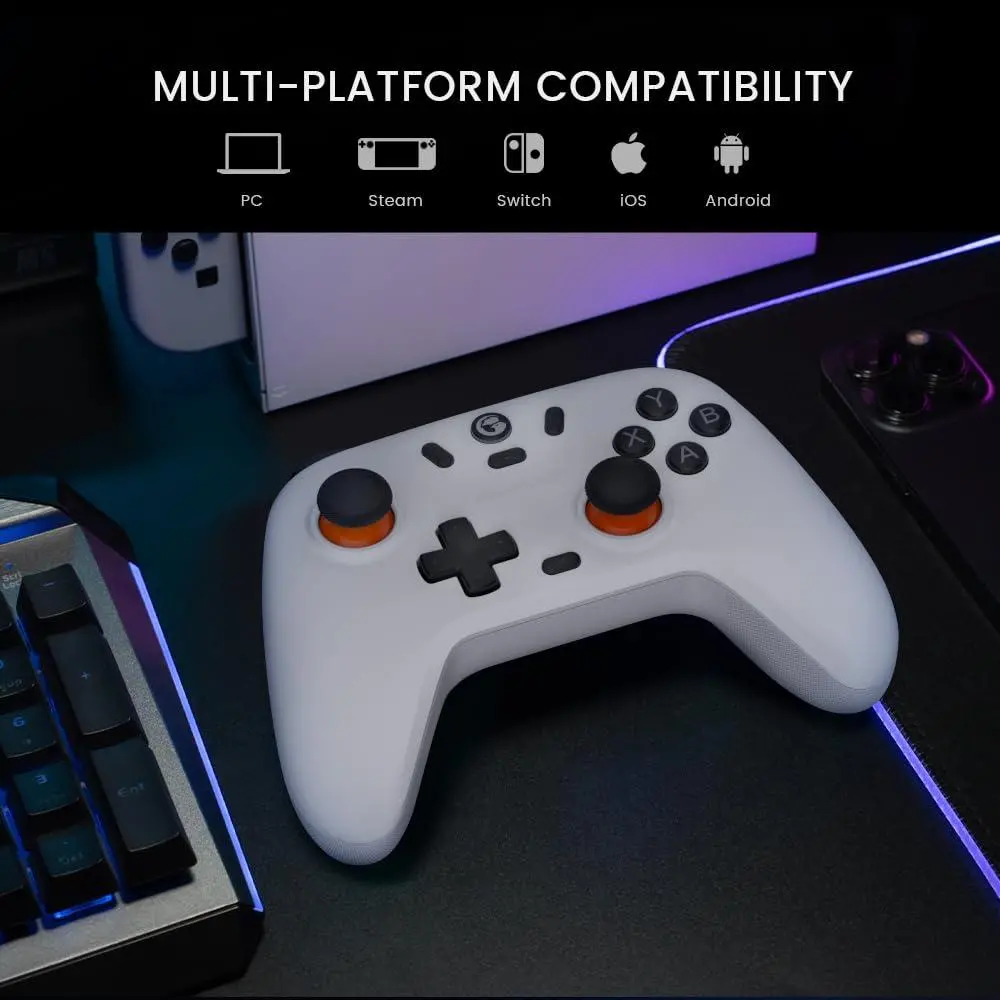 Pad GameSir HRG7109 Nova Lite do PC Nintendo Switch, iOS, Android Bezprzewodowy Biały