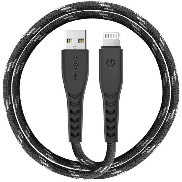 Kabel Energea Nyloflex USB do Lightning Charge and Sync C89 MFI 1,5m Czarny