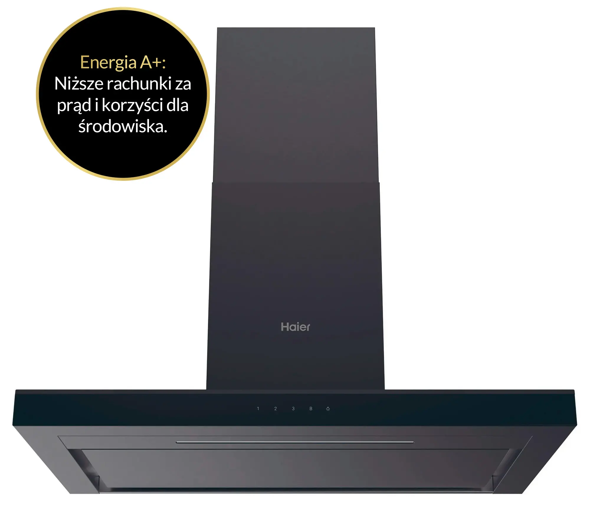 Okap Haier I-Clean Seria 4 HATS9CBS4B Czarny