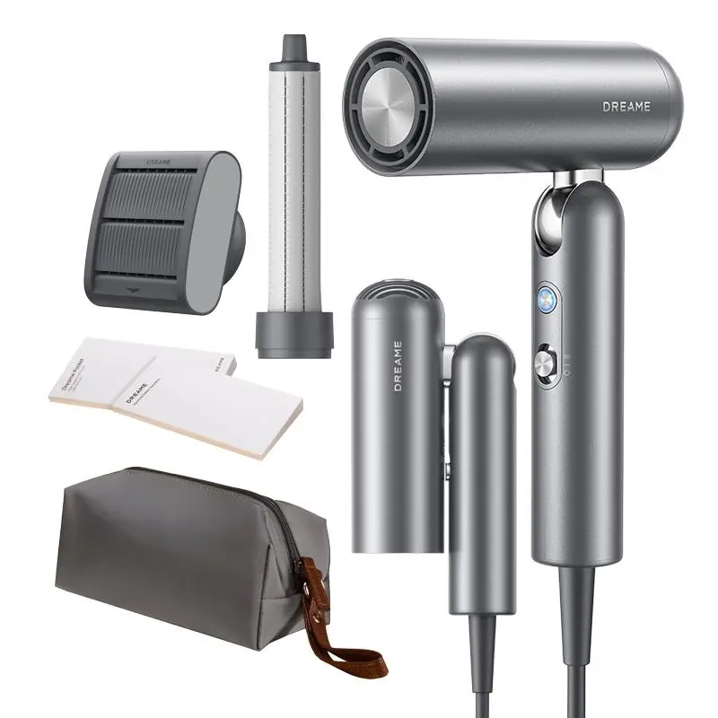 Suszarka do włosów Dreame Pocket Grey AHD51 Jonizacja Zimny nawiew 1300W 2 prędkości 5 temperatur