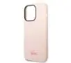 Etui Lacoste Silicone do iPhone 14 Pro Max Jasnoróżowy