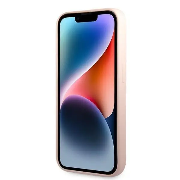 Etui Lacoste Silicone do iPhone 14 Pro Max Jasnoróżowy