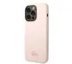 Etui Lacoste Silicone do iPhone 14 Pro Max Jasnoróżowy