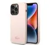 Etui Lacoste Silicone do iPhone 14 Pro Max Jasnoróżowy