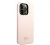 Etui Lacoste Silicone do iPhone 14 Pro Max Jasnoróżowy