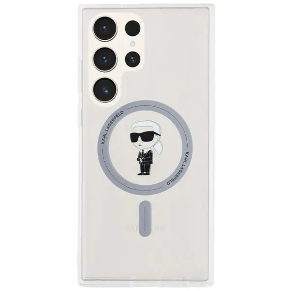 Etui Karl Lagerfeld IML Ikonik MagSafe do Samsung Galaxy S24 Ultra Przezroczysty