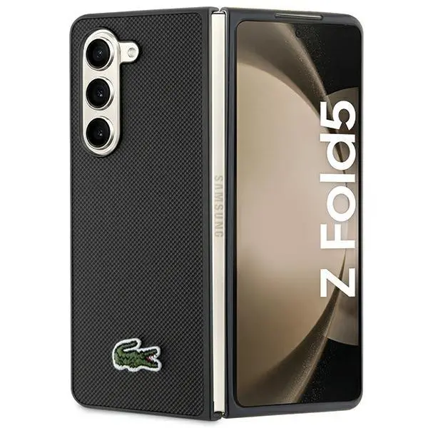 Etui Lacoste LCHCZFD5PVCK Hardcase Iconic Petit Pique do Samsung Galaxy Z Fold5 Czarny