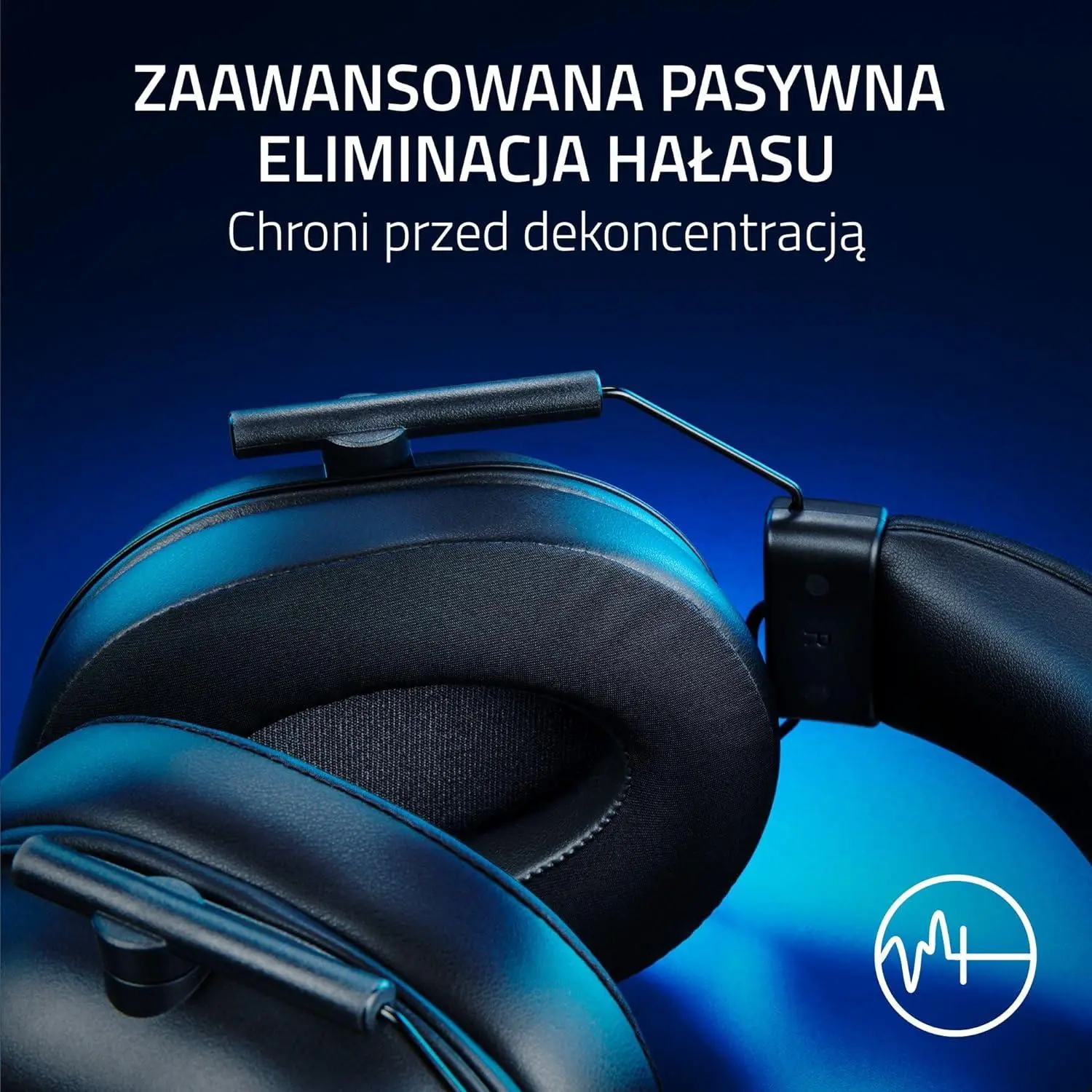 Słuchawki przewodowe z mikrofonem Razer BlackShark V2 X PlayStation Nauszne Czarny