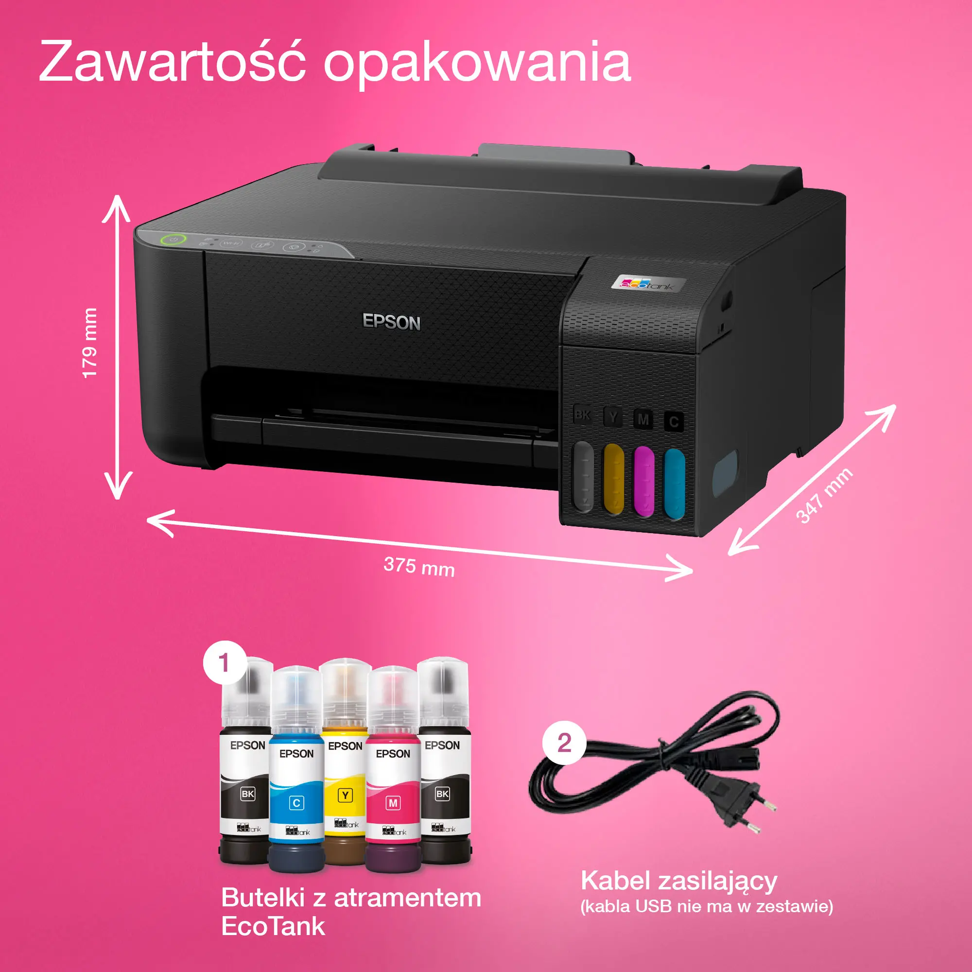 Drukarka Epson EcoTank L1270 WiFi Czarny