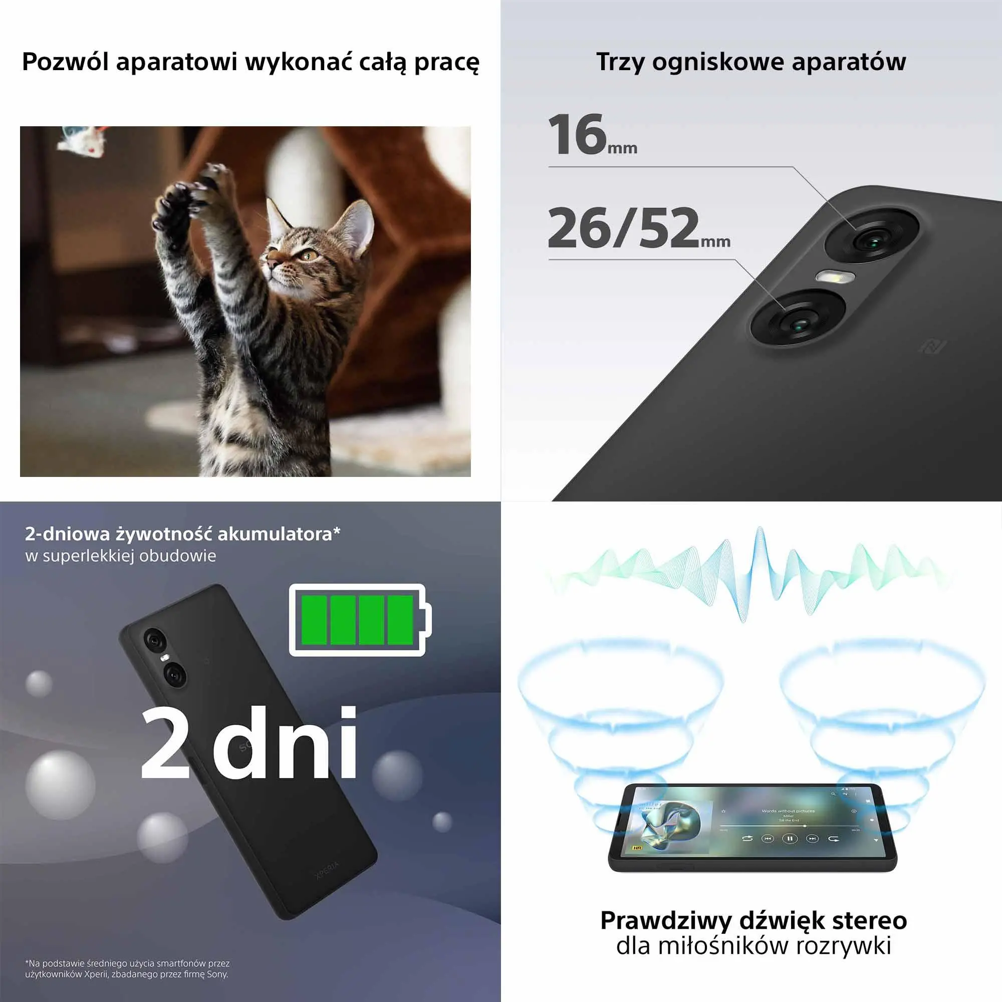 Smartfon Sony Xperia 10 VI 8/128GB 6,1" 60Hz 48Mpix Niebieski